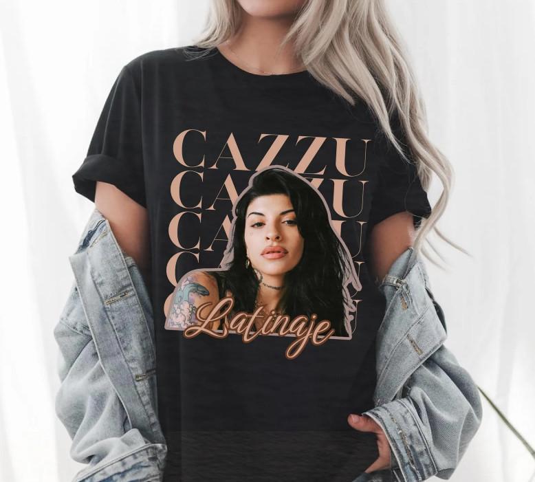 

Cazzu Unisex TShirt Latinaje Music Fan Tee Tour 2026 Apparel Unisex T-Shirt S