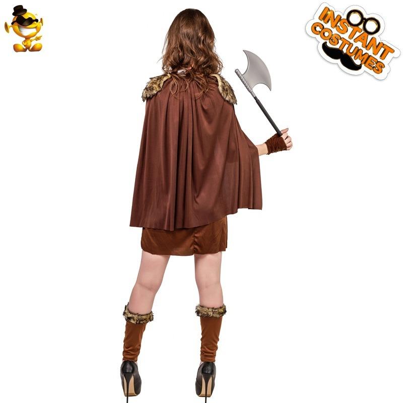 Falda Vikinga para Niña Grande Disfraz de Actuación en Escenario Cosplay Disfraz Primitivo Disfraz para Fiesta Cosplay