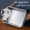 Versatile 304 Stainless Steel Rectangular Food Pan with Lid