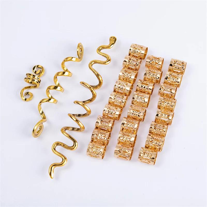 European and American Popular Viking Celtic Knot Retro Ethnic Style Spiral Snake Shaped Dirty Braid Hair Clip Accessories