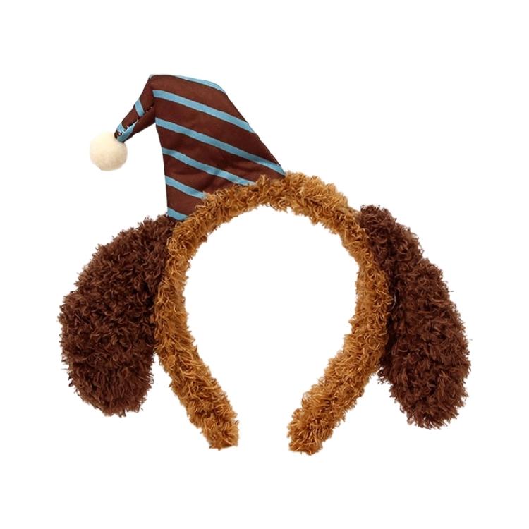 

Flexible Dog Hearing Headpiece Christmas Family Pairing Addition Gentle Fabric For Costume Parties Daily Use