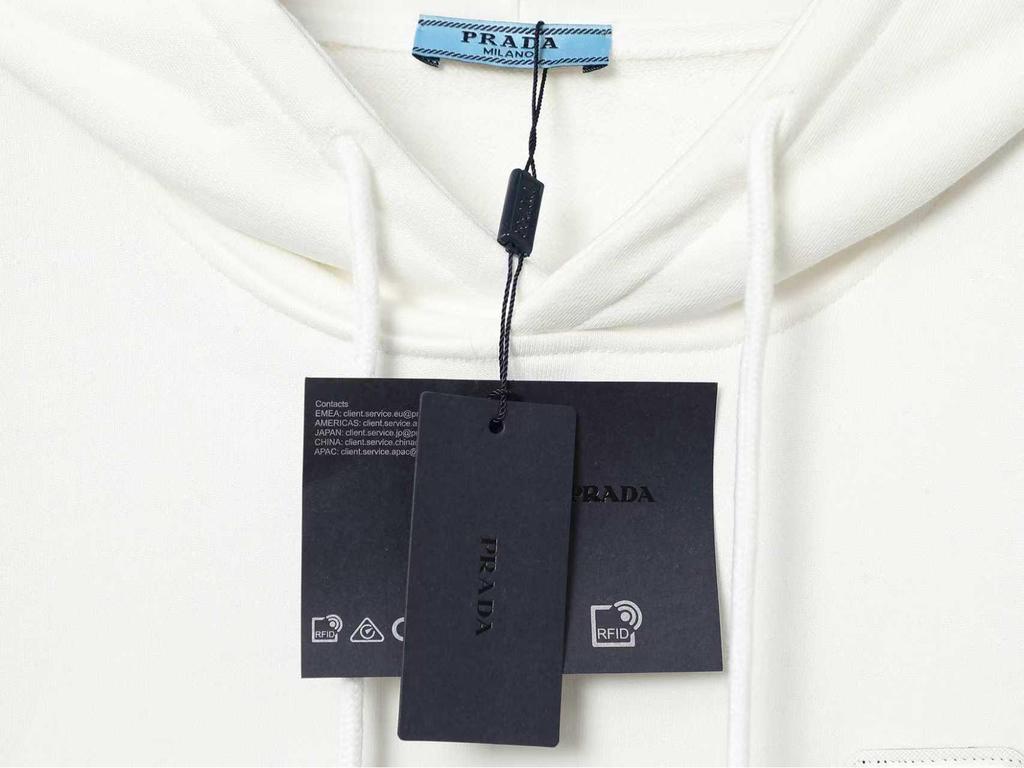 Men's P Brand Autumn/Winter Triangle Logo Hoodie with Long Sleeves