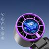 New Portable Handheld Turbo Fan USB Charging 4000mAh Foldable Personal Fan LED Display 5-Speed Cooling Ice Fan for Travel