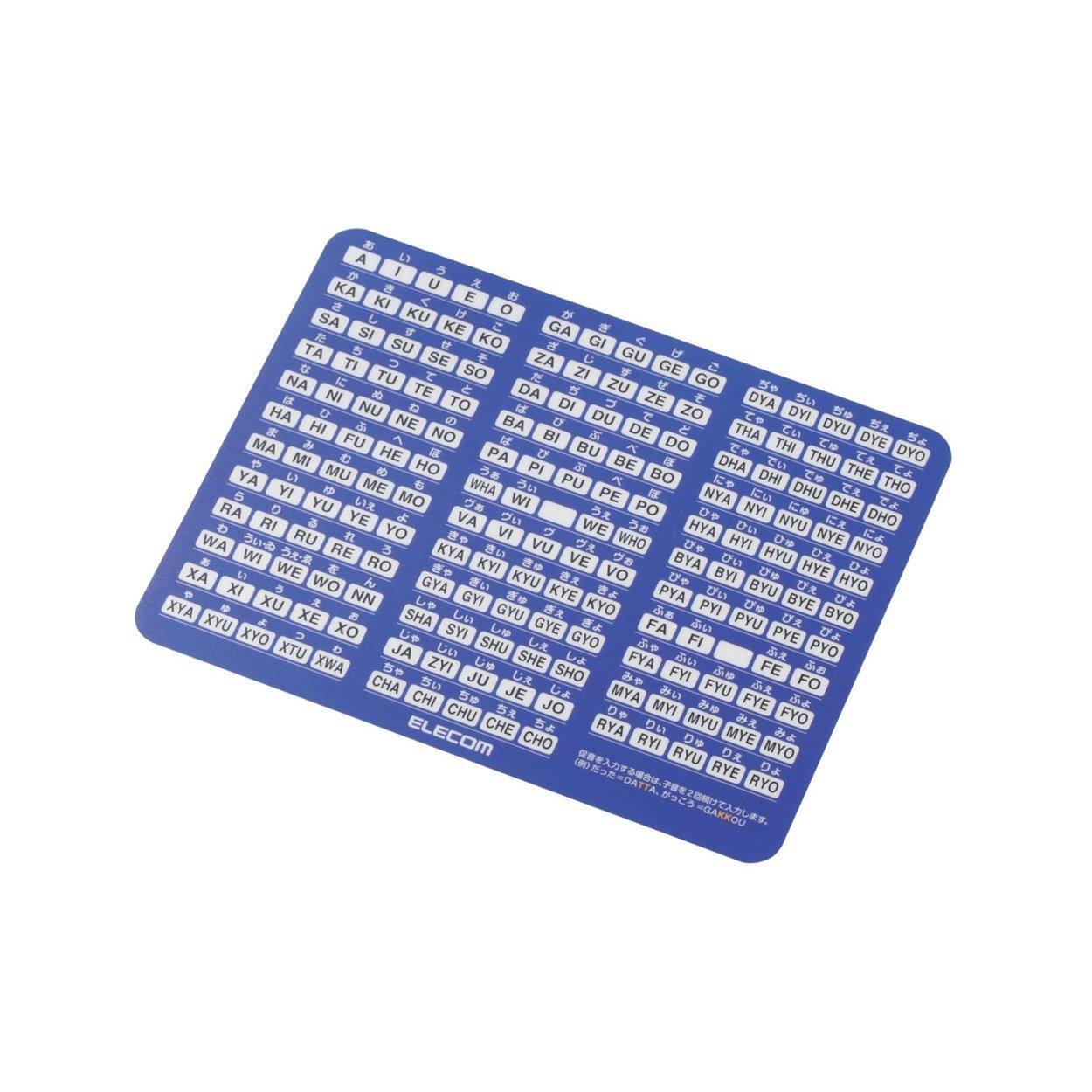 

ELECOM Большой коврик для мыши с таблицей ввода римского алфавита MP-ROML