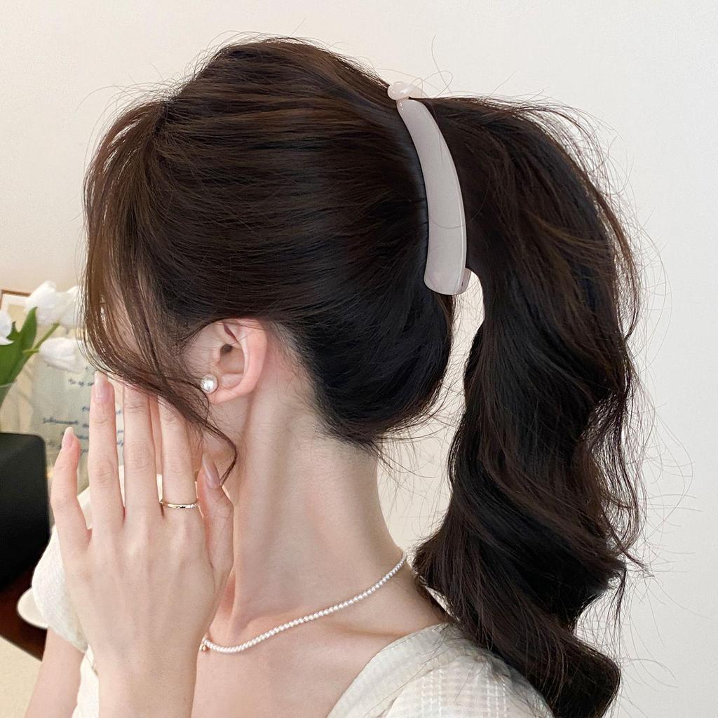 2025 New Style Large Vertical Banana Hair Clip for Thick Hair - High Ponytail Fixing Tool