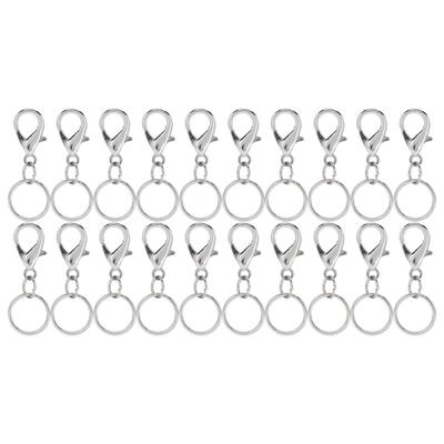 20 Pièces Porte-clés Mousqueton Clip Lanière Attache Porte-clés Clé Accessoires Quincaillerie