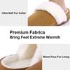 Mode Crestar Winter Fell Baumwollpantoffeln für Damen Indoor Warm Gemütlich Plüsch Pantoletten Erwachsene Rutschfest Weiche Gummi Sohle Haus Flache Pantoffeln