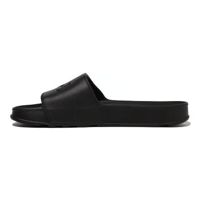 Slick Slide Rubber Sole Slide Slippers Unisex Black Korean Style 1SM01971F_001