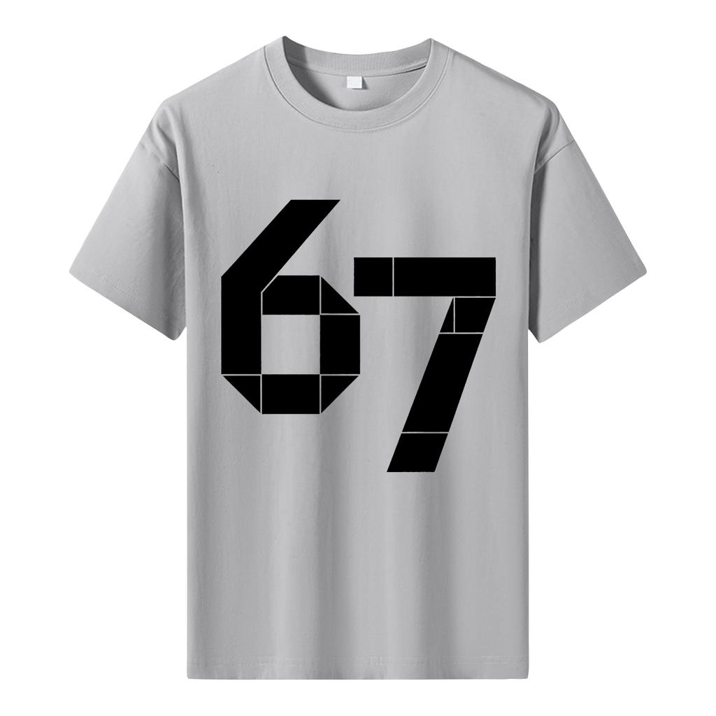 Men's Printed Short Sleeve T-Shirt Men's Loose Casual Short Sleeve Top