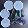 Holographic Resin Molds Silicone,Resin Coaster Molds Round Coaster Molds for Resin Casting,Epoxy Resin Mold for Cups Mat