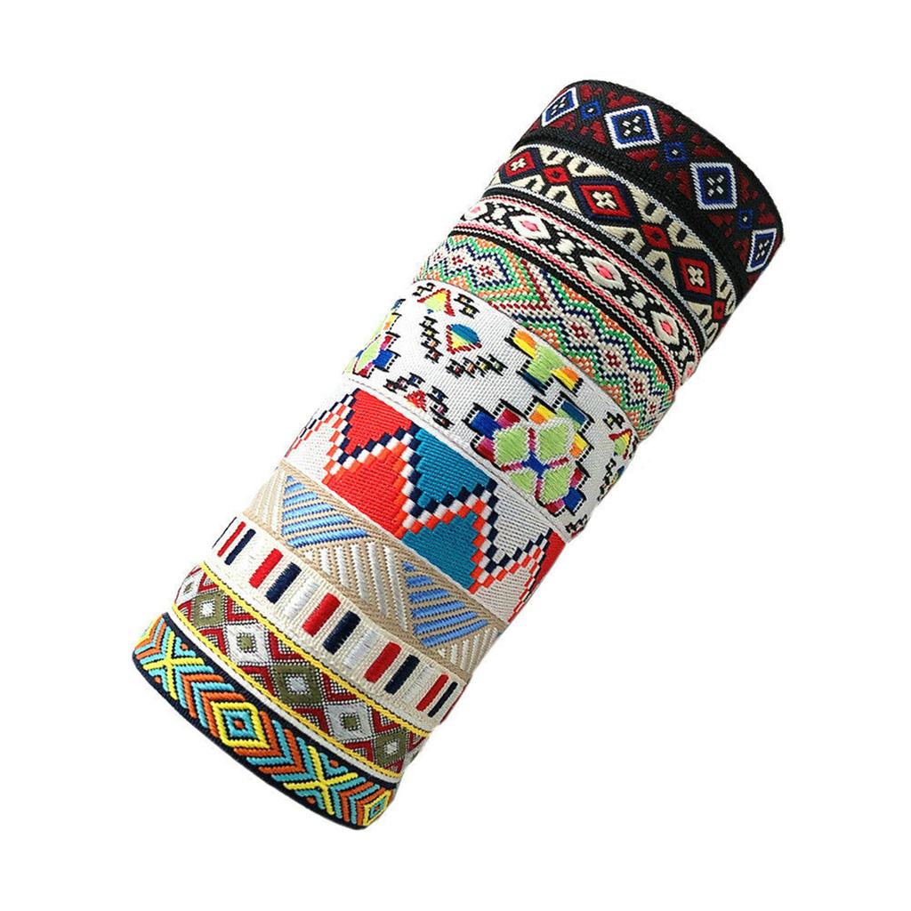 Set of 10 Bohemian Handmade Braided Bracelet Colorful Woven Friendship Bands Adjustable Wristband for Women and Teens