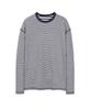 IL CORSO Bold Reversible Striped Long Sleeve T-Shirt Navy