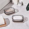 Travel Soap Dish with Drain Water Bathroom Supplies Portable Gadgets for Traveling Holder Container Accessories Case Storage Box