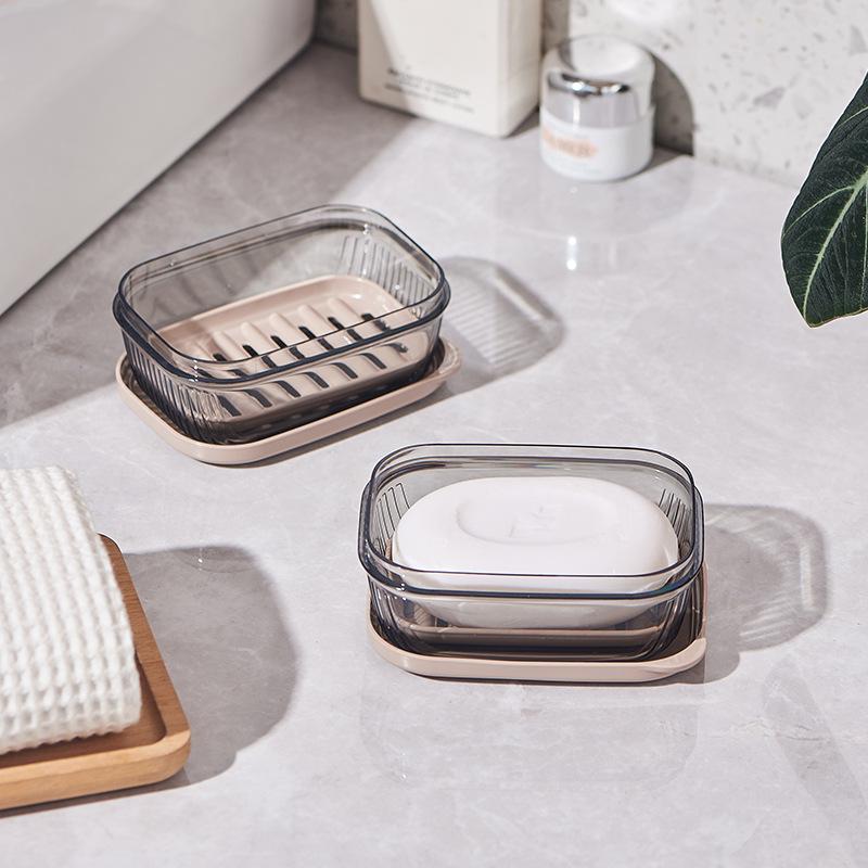 Travel Soap Dish with Drain Water Bathroom Supplies Portable Gadgets for Traveling Holder Container Accessories Case Storage Box