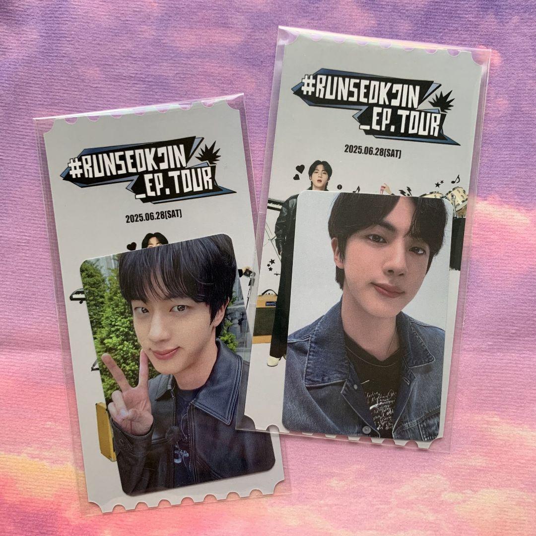 

[USED] BTS RUNSEOKJIN_EP.TOUR Trading Cards 6/28 JIN 2 Cards