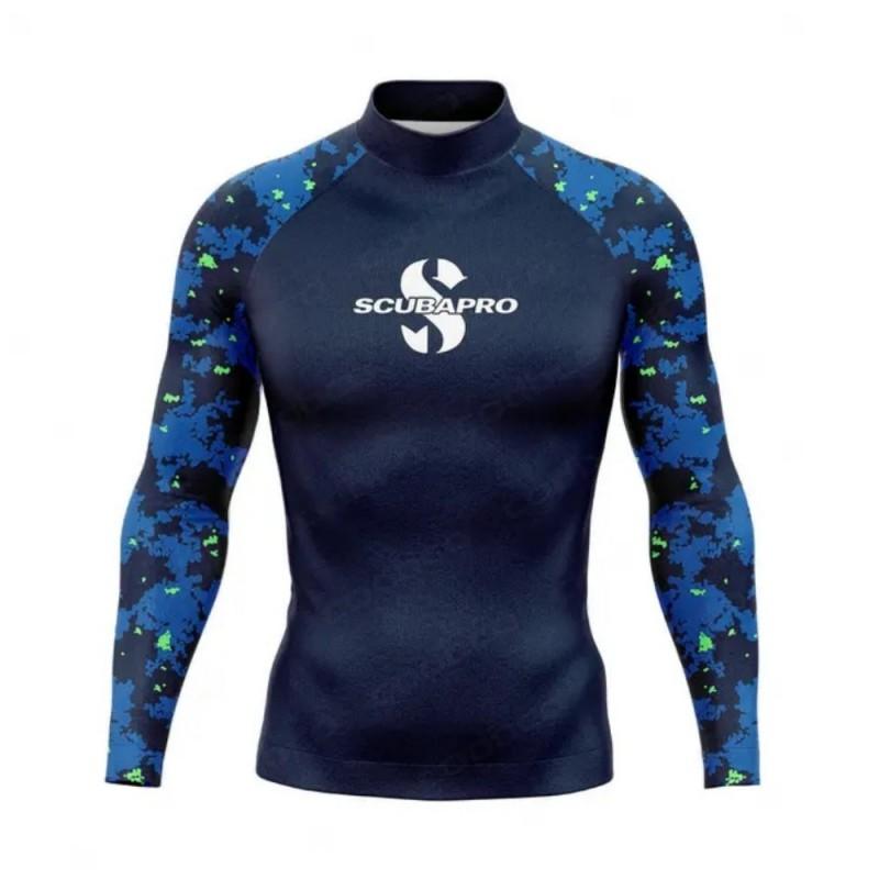 Men Women Quick Dry Rash Guard Long Sleeve UV Protection Swim Shirt Surfing Snorkeling Diving Summer Water Sports