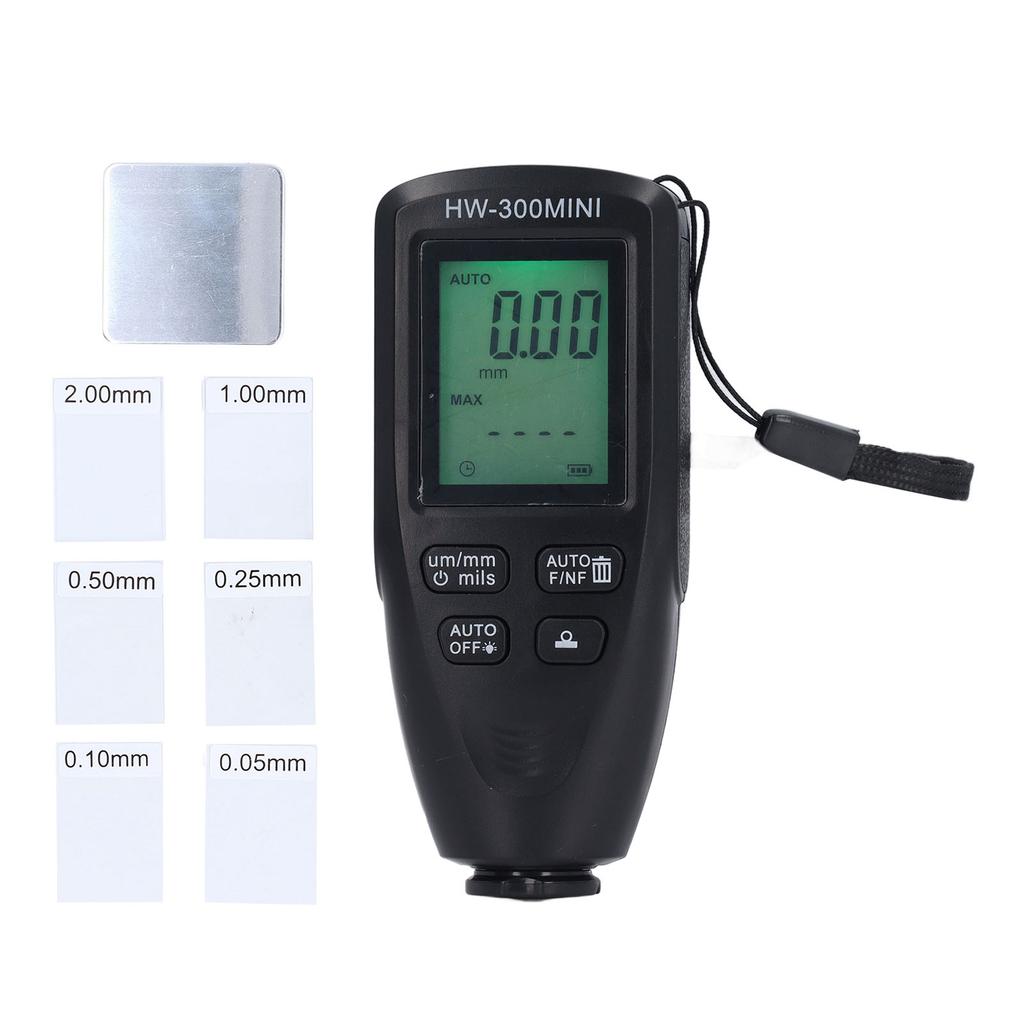 Coating Thickness Gauge 0 To 2000um Range High Accuracy LCD Backlight Display Digital Paint