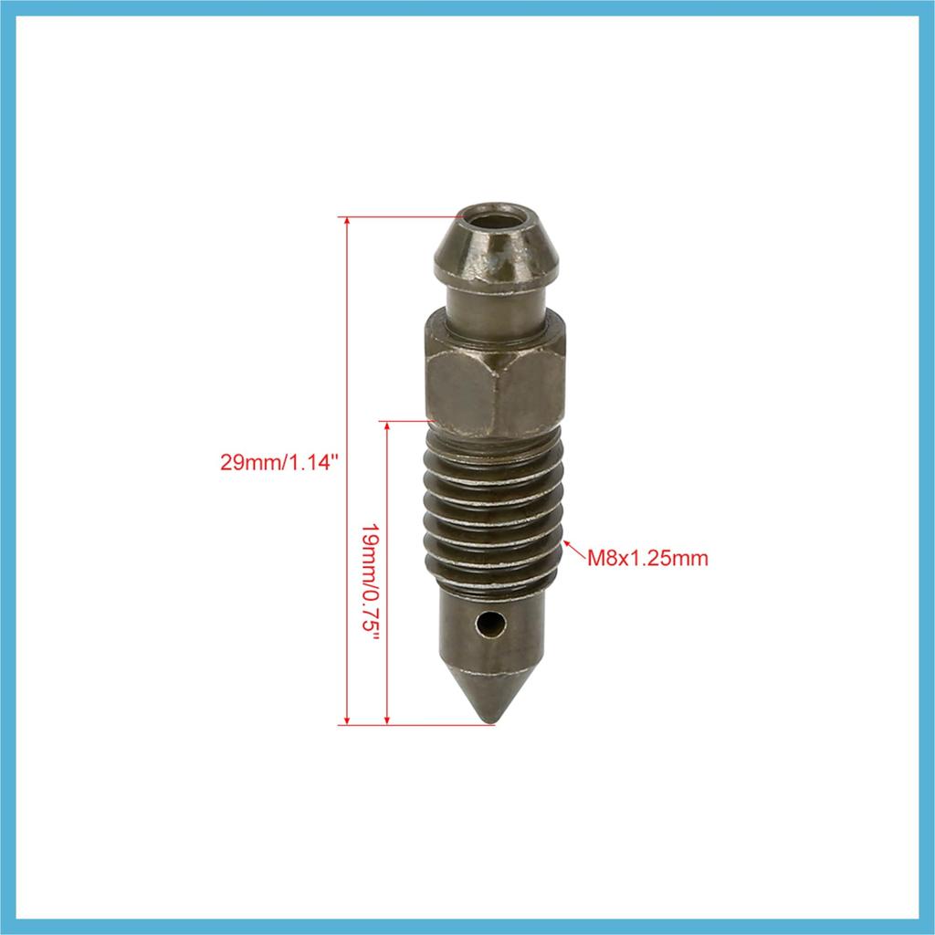 BULLSPANN Metal DARK GREEN Motorcycle Banjo Bolt M8x1.25mm 2pcs Replacement Parts Accessories