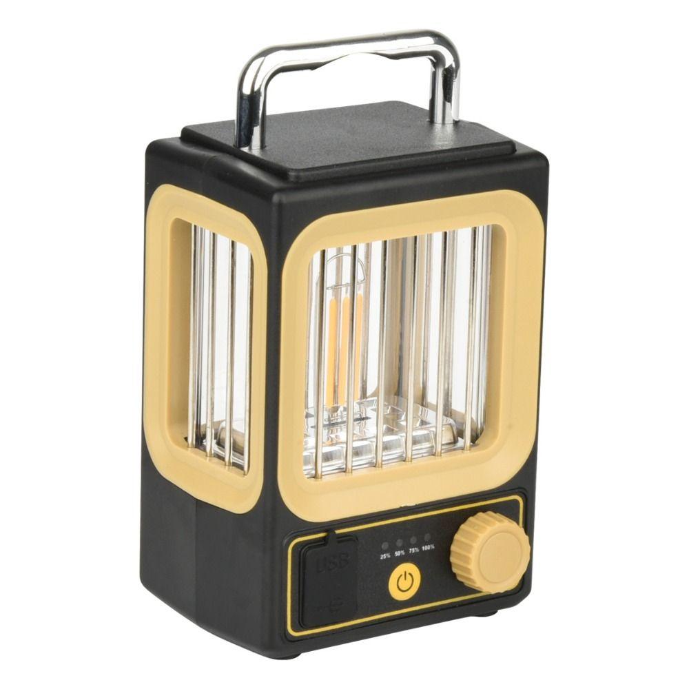 Stepless Dimming Solar Garden Lamp Rechargeable Battery Portable Hanging Light  Yard Decoration