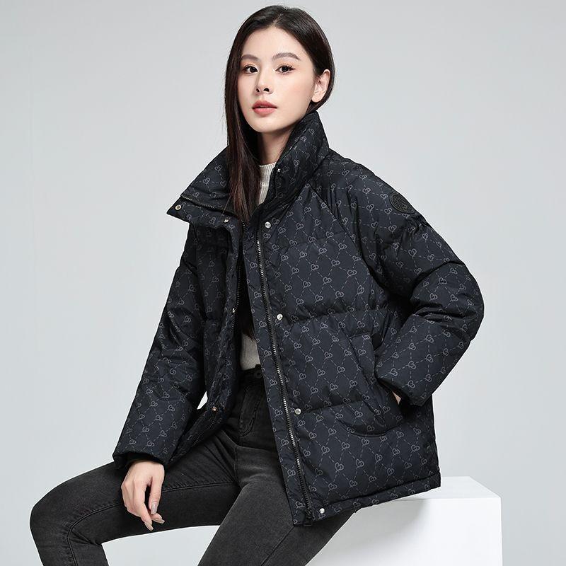 Winter New Down Cotton Clothes Women's Short Bread Clothes Loose Small Thickened Coat Trendy
