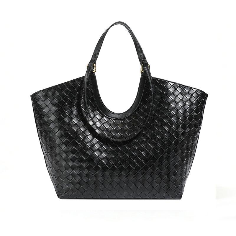 Tote Bag, New Woven Pattern Bag, High-end Retro Fashion Women's Bag, Large Capacity Commuting Shoulder Bag