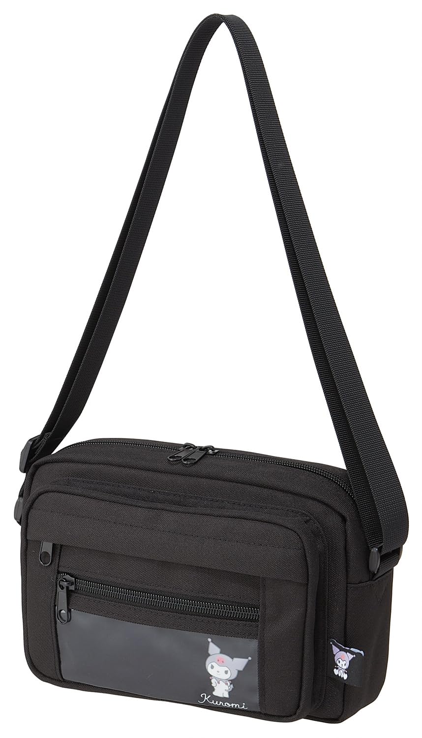 

Skater Shoulder Bag with Clear Pocket and Tissue Pocket Sanrio Kuromi ZSB1-A