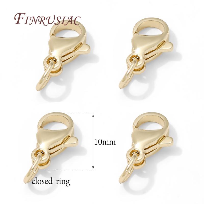 

Stainless Steel Gold Plated 10mm Lobster Clasps,Locks For Jewelry Connectors DIY Bracelets Making Accessories,Clasps For Jewelry 10 pcs