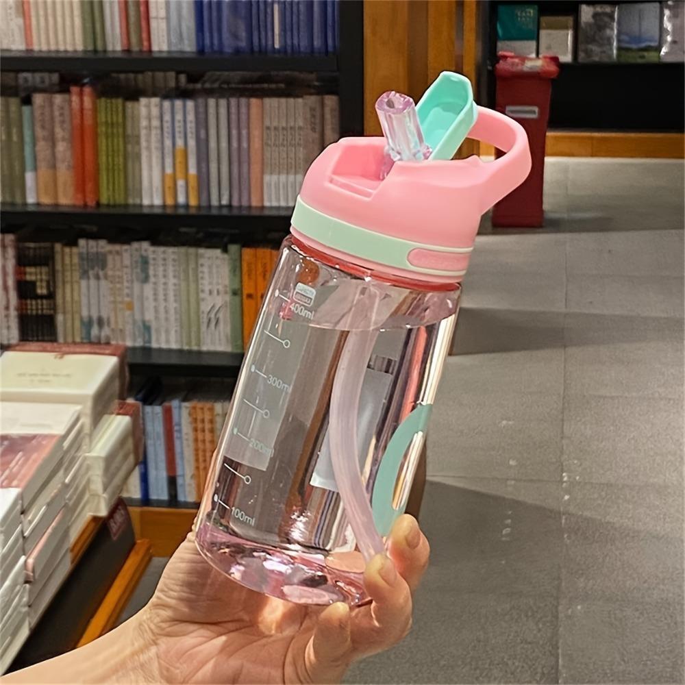 

450 мл Портативная бутылка для воды для спортзала, фитнеса, кемпинга на открытом воздухе, пеших прогулок и спорта - материал ПК, герметичная