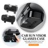 Car Glasses Sun Visor Glasses Holder Anti-Scratch Case Storage Box For Hyundai Genesis N-LINE I10 I20 I30 I40 IX20 IX35 Kona AS1