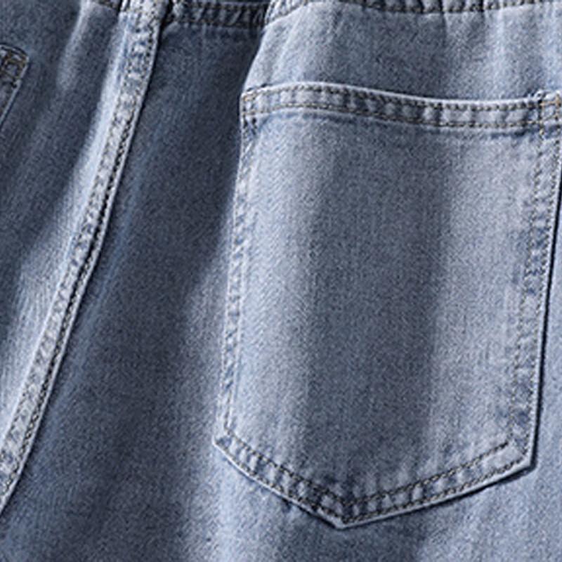 NASA MARVEL Men's Trendy Straight-Leg Loose Fit Stretch Jeans