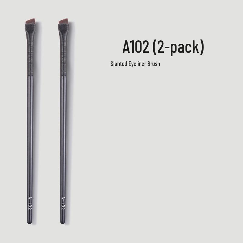 Ultra-Fine Flat Head Angled Eyeliner & Eyebrow Brush - Portable Makeup Tool with Single Free Shipping
