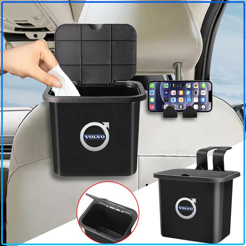 Car Seat Back Hanging Trash Can Storage Case Rear Row Organizer For Volvo 240 C70 S40 S50 S60 S70 S80 S90 V40 V50 V60 V90 XC40 XC60 XC90 Vnl Truck