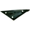 Side Rearview Triangle Molding Cover Fender Corner Molding for Ford Focus 2012 2013 2014 2015 2016 2017 2018 (Black, Left (Diver) Side)