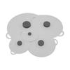 5Pcs Anti-spill Silicone Pot Lid Cover Sealed Tableware Pot Lid Fresh Keeping Cover  Kitchen Gadgets