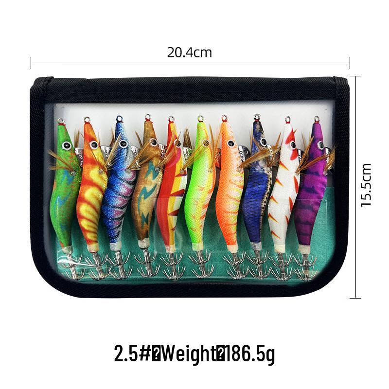 Oeny Luminous Squid Fishing Lure Set