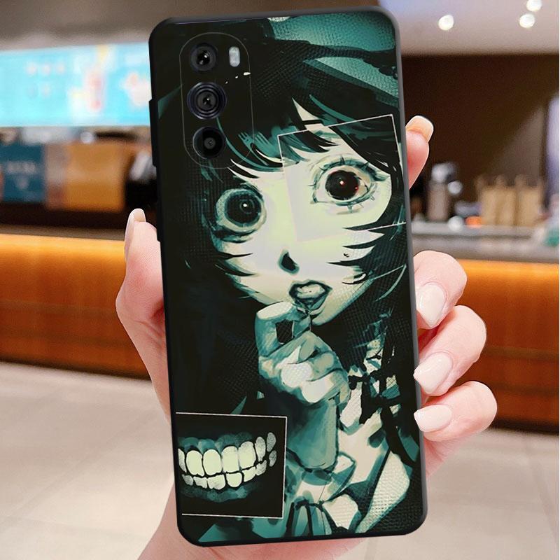 Phone Case For Motorola Edge 60 50 40 Pro 60 50 40 30 Ultra Neo Fusion Moto G Stylus G Anime Girl Art Horror Eyes