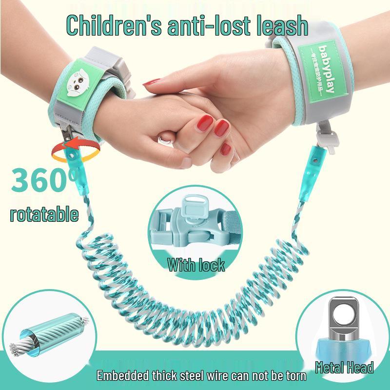 Children's Anti-Lost Wristband & Leash - Reflective Key Style for Toddlers & Strollers