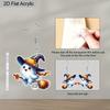 2D Flache Halloween Ohrringe Dekoration Niedlicher Acryl Hexenanhänger Schmuck Damen Feiertagsgeschenk Charms