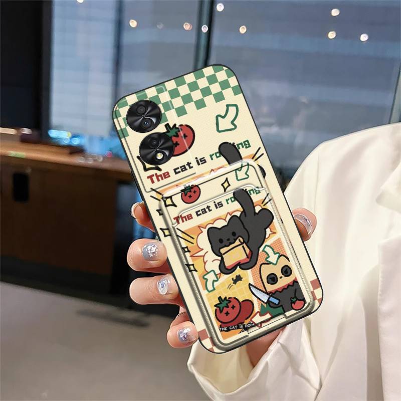Graffiti Waterproof Phone Case For TCL 40 NxtPaper 4G/50 SE Card Sleeve Silicone Soft Case Anti-knock Fashion Design TPU