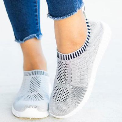 Fashion Rimocy Breathable Mesh Women Sneakers 2024 Autumn Comfortable Running Shoes Woman Soft Sole Knitted Sock Shoes Plus Size 35-43
