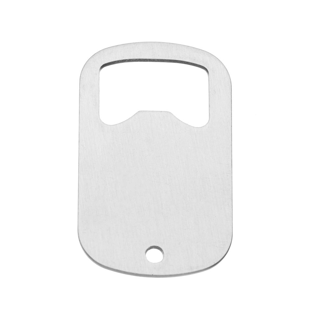 

Stainless Steel Restaurant Silver Sublimation Beer Bottle Opener Flat Bottle Opener Kitchen Blank 4