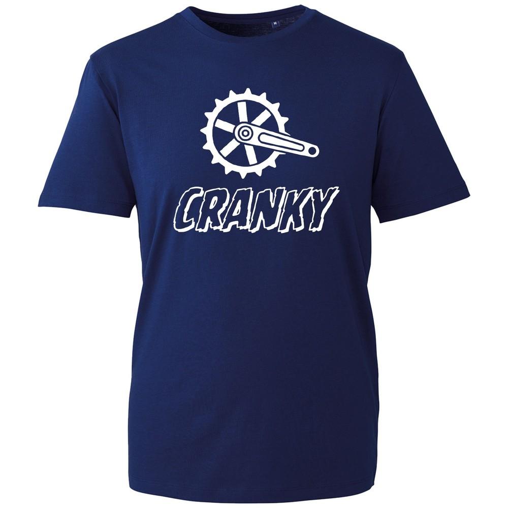 Cranky Cycling Black T Shirt Bike Graphic Tee Funny Bicycle Mechanic Joke Gift S