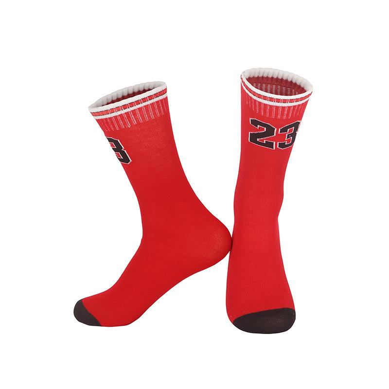 5Pairs Number 23 Sport Socks for Girls Boys Football Basketball Baseball Rugby Soccer Hiking