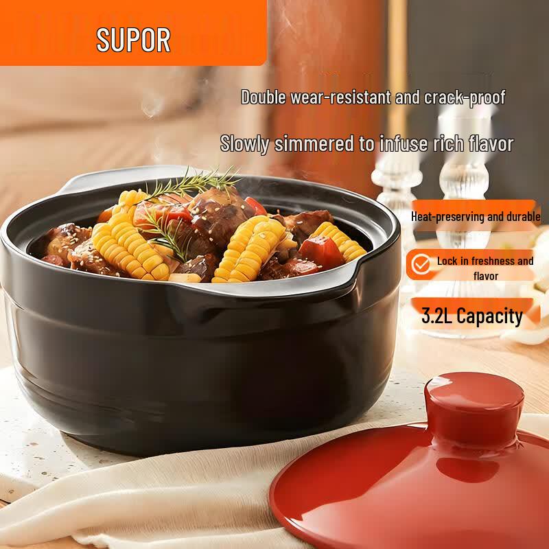 SUPOR Health Preserving Ceramic Stew Pot