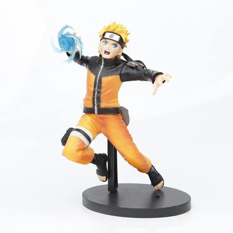 1Pc 20cm Anime Naruto Sasuke Kakashi Uzumaki Gaara Action Figures Cartoon PVC Collectiable Model Toys Kids Boys Birthday Gifts