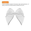 Uxcell 80 Pieces Mini Silver Edge Ribbon Bow 2.5 Cm Fabric Satin Ribbon Bow Craft Diy Hair Bow Sewing Machine Wedding for Birthday Party Silver Color