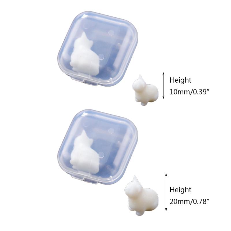 3D Diy Crystal Epoxy Material Filling Enclosed Simulation for Cat Model Micro Landscape Sitting for Cat Material Accesso