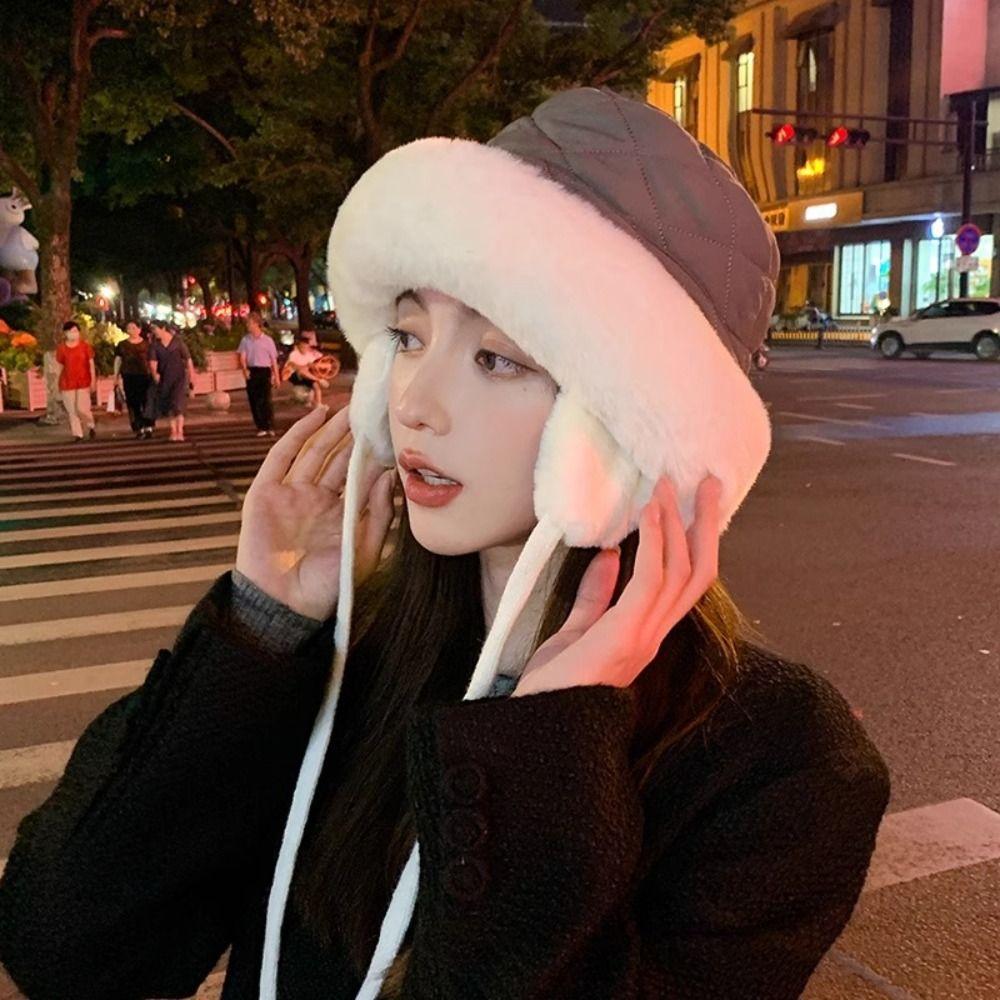 Soft Ear Protection Hat Keep Warm Fisherman Cap Outdoor Women Winter Hat Autumn Winter