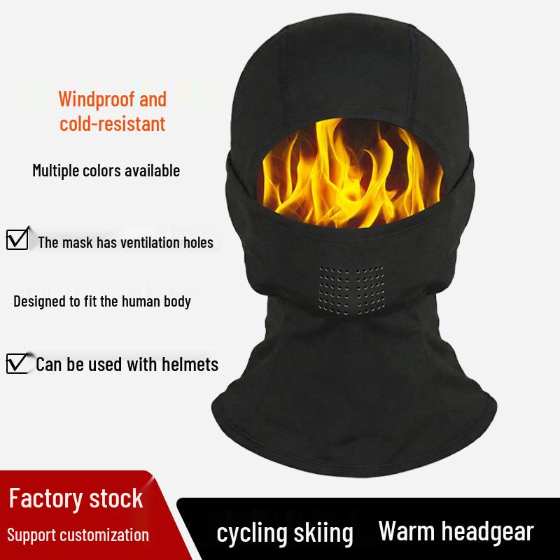 Winter Quick-Dry Cycling and Skiing Neck Gaiter with Velvet Lining for Cold Protection