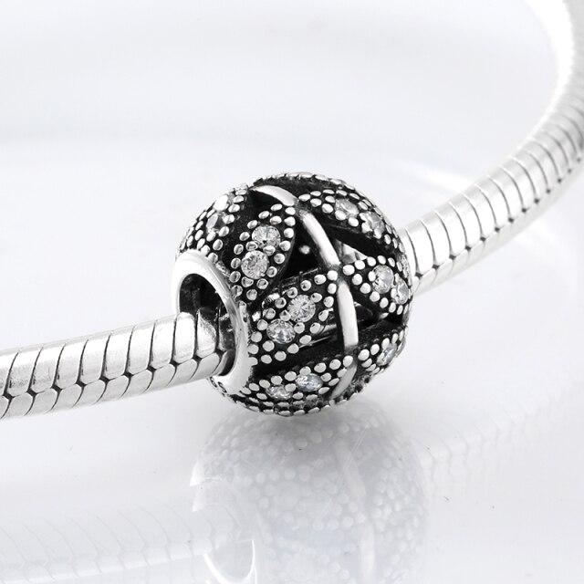 Fashion Trend 925 Sterling Silver Clear Cz Forever Family Fine Beads Fit Original Jiuhao Charm Bracelet Jewelry Making